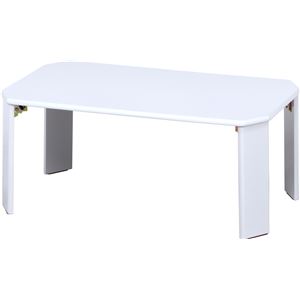 和モダン風 UVローテーブル/センターテーブル 【幅90cm ホワイト】 折りたたみ 『ルーチェ』 商品写真