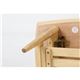 北欧風 リビングテーブル/ダイニングテーブル 【幅90cm 収納棚付き】 ナチュラル 木製脚付き 『ルレーヴェ』 - 縮小画像3