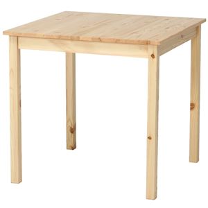 シンプルなダイニングテーブル/リビングテーブル 【ナチュラル】 幅75cm 木製 『ディアス』 - 拡大画像