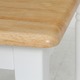 ダイニングテーブル/リビングテーブル 単品 【ホワイト×ナチュラル 幅74cm】 木製 『マキアート』 - 縮小画像4