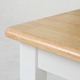 ダイニングテーブル/リビングテーブル 単品 【ホワイト×ナチュラル 幅74cm】 木製 『マキアート』 - 縮小画像5