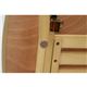 北欧風 リビングテーブル/ダイニングテーブル 【幅120cm 収納棚付き】 ナチュラル 木製脚付き 『ルレーヴェ』 - 縮小画像4