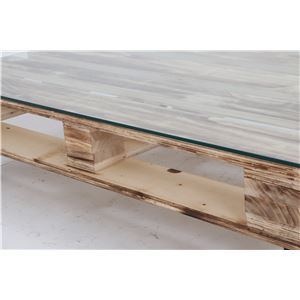 センターテーブル/ローテーブル 【幅80cm】 ガラス製天板 キャスター付き 商品写真4