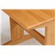 ダイニングテーブル/リビングテーブル 単品 【ナチュラル】 幅80cm 木製 - 縮小画像3
