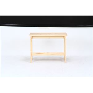 シンプルデスク/マルチテーブル 【ナチュラル】 幅100cm 引き出し2杯 フック付き 木製 商品写真4