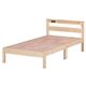 【ベット本体のみ】木製ベッド すのこベッド 【シングル】 幅102cm パイン材 二口コンセント付き ブラザー - 縮小画像1