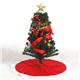クリスマスツリー 【高さ90cm レッド】 ポリ塩化ビニル LED オーナメント付き 『セットツリー』 〔リビング 店舗 什器 備品〕 - 縮小画像3