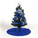 クリスマスツリー 【高さ90cm ブルー】 ポリ塩化ビニル LED オーナメント付き 『セットツリー』 〔リビング 店舗 什器 備品〕 - 縮小画像2