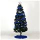 クリスマスツリー 【高さ180cm ブルー】 ポリ塩化ビニル LED オーナメント付き 『セットツリー』 〔リビング 店舗 什器 備品〕 - 縮小画像2