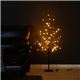 モダン クリスマスツリー 【ブラック 120cm】 省スペース仕様 『LEDブランチツリー』 〔リビング 店舗 什器 備品〕 - 縮小画像1