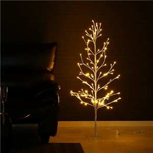 コンパクト クリスマスツリー 【120cm】 DCアダプター付き 『LEDブランチツリー』 〔リビング 店舗 什器 備品〕 - 拡大画像