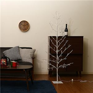 コンパクト クリスマスツリー 【150cm】 DCアダプター付き 『LEDブランチツリー』 〔リビング 店舗 什器 備品〕 - 拡大画像