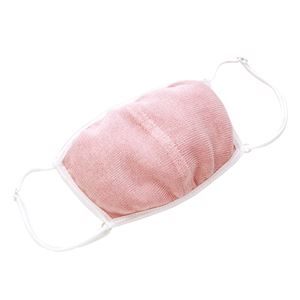 大判潤いシルクのおやすみマスク(ポーチ付き) ピンク【2個セット】 商品写真3