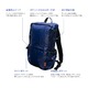 ミヨシ　折りたたみバッグ リュックタイプ MBZ-CB02/NV ネイビー - 縮小画像5