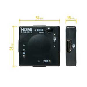 ミヨシ　自動/手動切替 対応 3入力 1出力 HDMI切替器 HDS-3P2 商品写真2