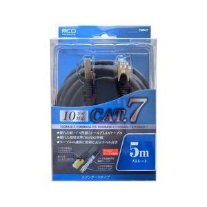 ミヨシ カテゴリー7 やわらかLANケーブル5本セット 5m TWN-705BK-5P ミヨシ カテゴリー7 やわらかLANケーブル5本セット 5m TWN-705BK-5P