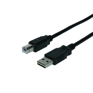 ミヨシ（MCO）USBケーブルA-B両面挿し 0.5M BK USB-R05/BK【5個セット】