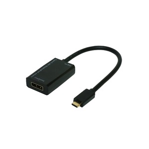 USB-PD対応 Type-C - DisplayPort変換アダプタ USA-PDP1/BK