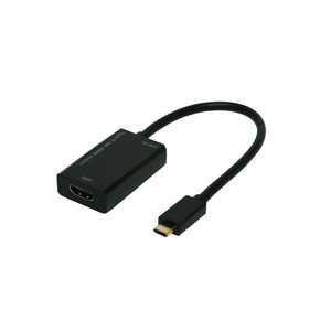 ミヨシ（MCO） USB-PD対応 Type-C - HDMI変換アダプタ USA-PHD1/BK