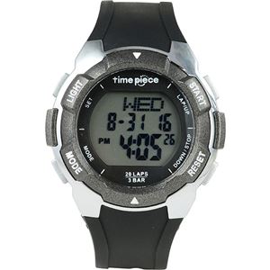 Time Piece(タイムピース) 腕時計 ランニングウォッチ 20LAP デジタル ブラック/グレー TPW-004BK 商品写真1