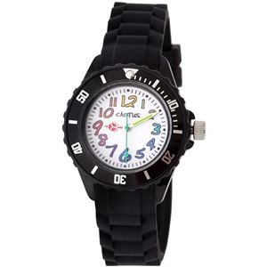 CACTUS (カクタス) キッズ腕時計 カラフルインデックス ブラック CAC-62-M01 商品写真