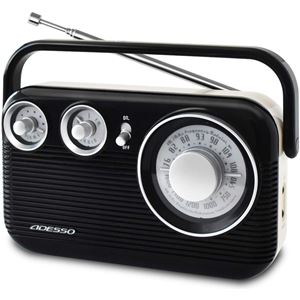レトロ AM/FMラジオ ブラック RA-601BK - 拡大画像