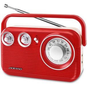 レトロ AM/FMラジオ レッド RA-601RD - 拡大画像