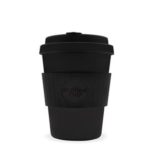 Ecoffee Cup（エコーヒー カップ） カップ ソーサー 繰り返し使える 環境に優しい バンブーファイバー 355ml Darkmatter [600 207] - 拡大画像