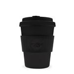 Ecoffee Cup（エコーヒー カップ） カップ ソーサー 繰り返し使える 環境に優しい バンブーファイバー 355ml Darkmatter [600 207]