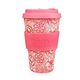 Ecoffee Cup（エコーヒー カップ） カップ ソーサー 繰り返し使える 環境に優しい バンブーファイバー 400ml Poppy [600 501] - 縮小画像1