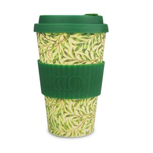 Ecoffee Cup（エコーヒー カップ） カップ ソーサー 繰り返し使える 環境に優しい バンブーファイバー 400ml Willow [600 502] - 拡大画像