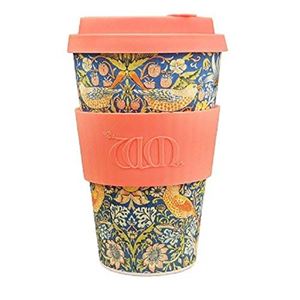 Ecoffee Cup（エコーヒー カップ） カップ ソーサー 繰り返し使える 環境に優しい バンブーファイバー 400ml Thief [600 508]