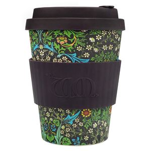 Ecoffee Cup（エコーヒー カップ） カップ ソーサー 繰り返し使える 環境に優しい バンブーファイバー 355ml Blackthorn [600 600]