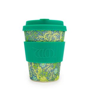 Ecoffee Cup（エコーヒー カップ） カップ ソーサー 繰り返し使える 環境に優しい バンブーファイバー 355ml Seaweed-Marine [600 602]