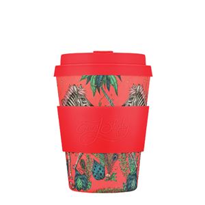 Ecoffee Cup（エコーヒー カップ） カップ ソーサー 繰り返し使える 環境に優しい バンブーファイバー 350ml LOST WORLD [650 607］