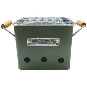 SLOWER BBQ STOVE Alta ポータブル グリル Sサイズ オリーブ