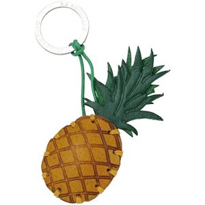 LA CUOIERIA(ラ・クオイエリア) ハンドメイド 本革 キーホルダー パイナップル