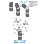 ZAT抗菌クラスターゲル 6個 + 自然式拡散器セット レッド border=