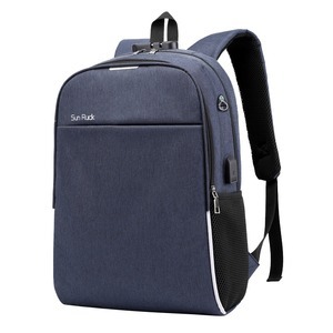 SunRuck 多機能リュックサック 通勤 通学 旅行 SR-LB105-NV ネイビー - 拡大画像