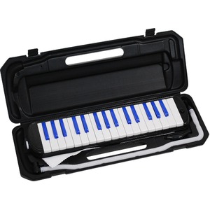 カラフル32鍵盤ハーモニカ MELODY PIANO P3001-32K ブラック/ブルー