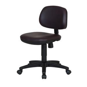 オフィスチェア ブラウン 組立品（肘別売り）【代引不可】