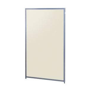 マグネットパーテーション/衝立 【アイボリー】 幅900×奥行20×高さ1525mm スチール製 〔リビング ダイニング〕 完成品【代引不可】