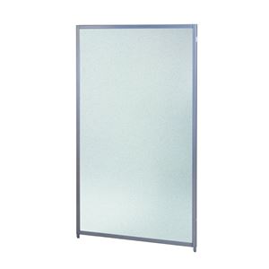 マグネットパーテーション/衝立 【クリアーフロスト】 幅900×奥行20×高さ1525mm スチール製 〔リビング ダイニング〕 完成品【代引不可】