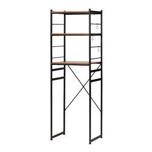 冷蔵庫ラック ブラウン 組立品【代引不可】