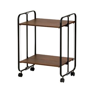 フォールディングワゴン ブラウン 完成品【代引不可】