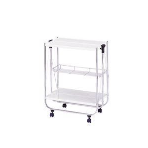 キッチンワゴン ホワイト 完成品【代引不可】