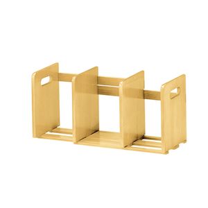 ブックスタンド（スライド式） ナチュラル 完成品【代引不可】