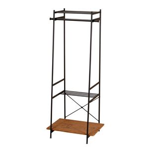 ハンガーラック ブラウン 【幅600×奥行450×高さ1500mm】 組立品【代引不可】