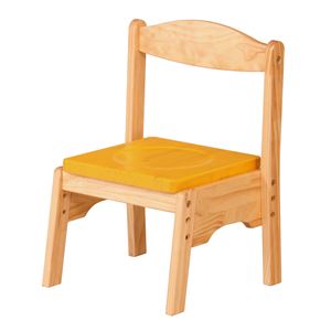 キッズチェア マスタード 組立品【代引不可】