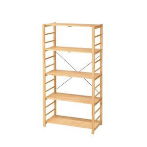 フリーラック5段 ナチュラル 組立品【代引不可】